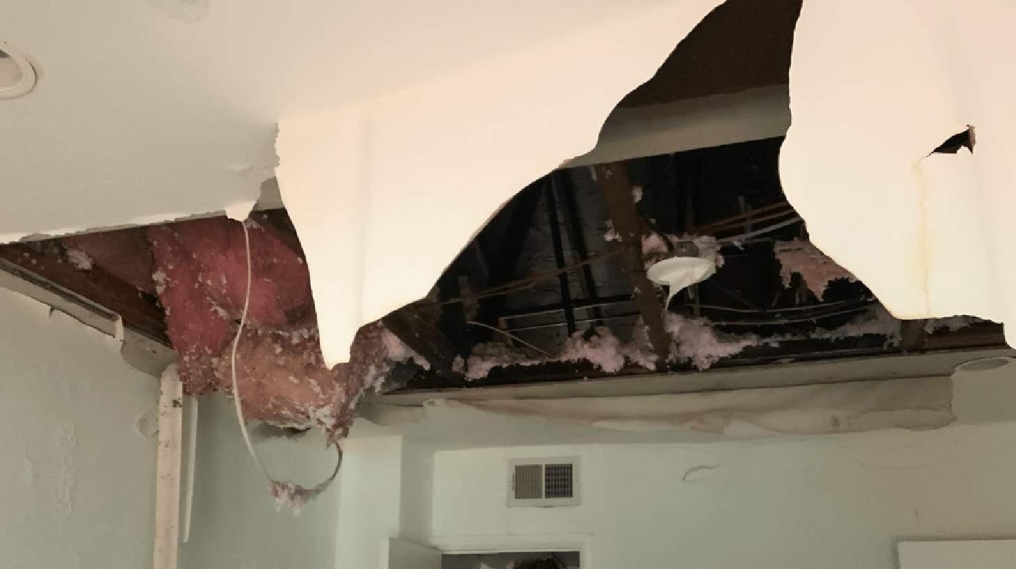 Ceiling-Water-Damage-From-Attic-Roof-Leak